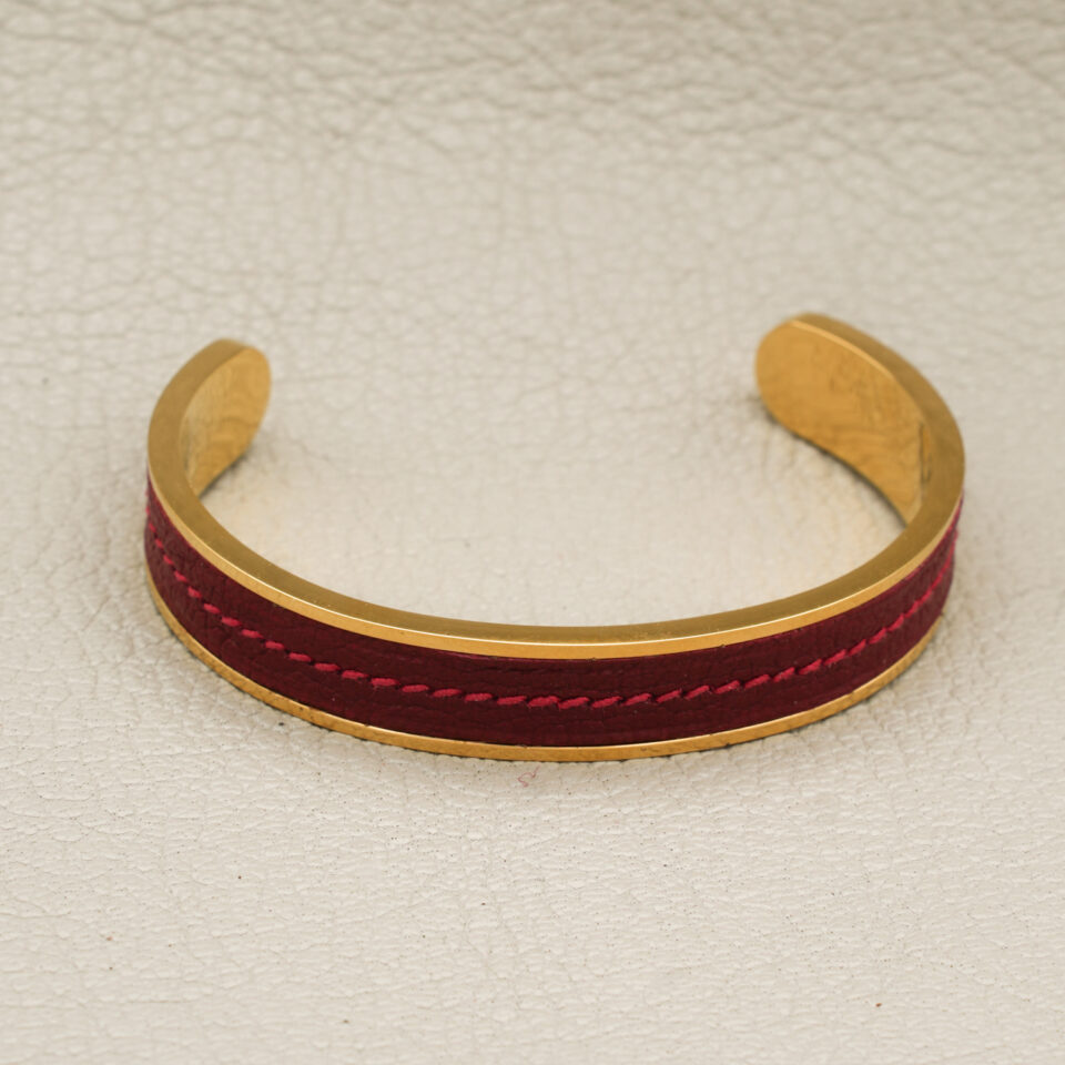 Bracelet Manchette plaqué or 24 carats