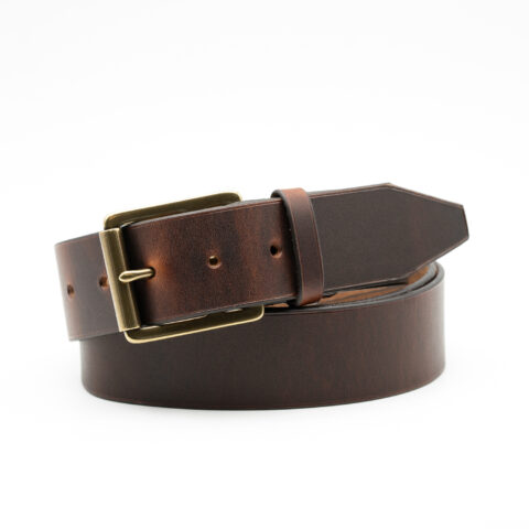 Ceinture sellier 40 mm, boucle Etrivières laiton massif No 13